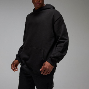 เสื้อฮู้ดแบบสวมหัวเสื้อมีฮู้ดโอเวอร์ไซส์ผ้าฝ้ายขนแกะ500gsm โลโก้แบบกำหนดเองขนาดพิเศษ - Product Image 1