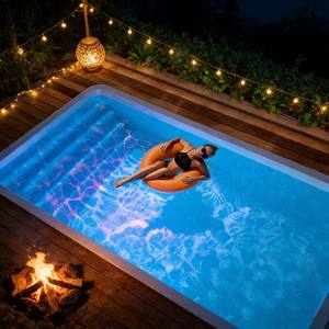 Jacuzzi Prefabricado de Fábrica 10m 8m Piscinas de Nado a Medida de Fibra de Vidrio Grandes para Exterior - Product Image 2
