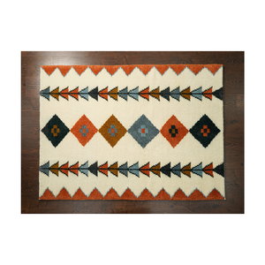 Mystical Medley Modern Handmade Wool <b>Boho</b> <b>Rug</b> Intricately Patterned Woollen Carpet Plush for Home Ambiance Handwoven Runner Is - Product Image 6
