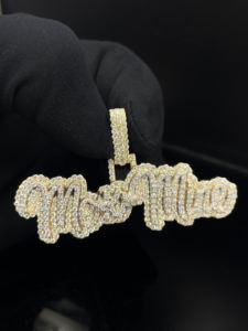 Pendentif personnalisé en diamant CZ glacé, style hip-hop européen - Product Image 2