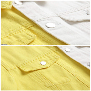 แจ็กเก็ตผ้ายีนส์คลาสสิกสำหรับผู้ชายมีกระดุมปิดด้านหน้าเสื้อแจ็คเก็ตยีนส์ฟอกวินเทจ - Product Image 4