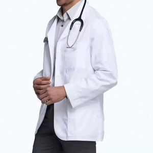 Bata de Laboratorio Médica de Algodón Hecha en Fábrica para Hombre, Calidad Premium, Nueva Llegada - Product Image 3
