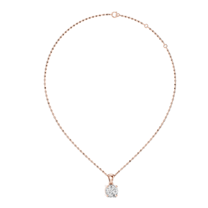 Pendentif en diamant de laboratoire de 1 carat VVS-VS EF CVD, options en or 18 carats, 14 carats, or rose, or jaune, or blanc - Product Image 4