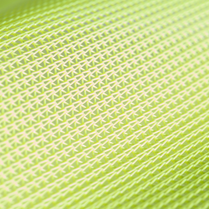 Bandera DE SEGURIDAD Precaución Esgrima Vinilo amarillo brillante Malla de poliéster recubierta de extrusión Segundos 19210-BK BrighKnit - Product Image 1