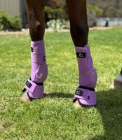 Bottes avant et protège-tendons en néoprène personnalisés BRAND ZONE – Protection confortable et amortissante pour les jambes des chevaux