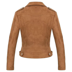 Nouvelle veste en cuir pour femme, élégante et décontractée, couleur unie, fabrication de qualité supérieure, cuir véritable, veste en cuir pour femme - Product Image 2