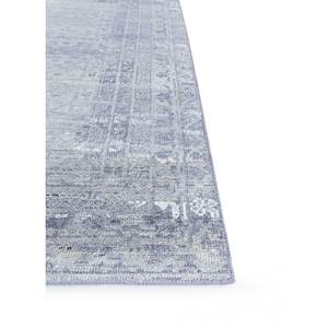 Alfombra de Lana Anudada a Mano Erbe Blue AKWL-1134 9x12 Rectangular con Patrón de Medallón para Decoración de Sala de Estar - Product Image 4