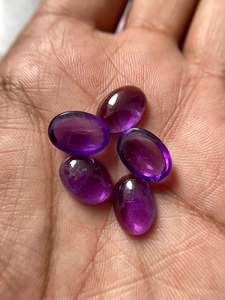 Top Qualité Naturel Bleu Violet Améthyste Ovale 8x10 Cabochon En Vrac Pierre Précieuse Pour La Fabrication De Bijoux En Or Fine Manufacaters - Product Image 2