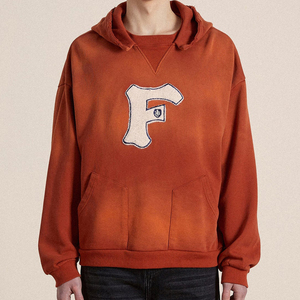 Sudadera con capucha de lavado ácido de gran tamaño para hombre personalizada de alta calidad 100%, cuello con capucha de lana para invierno, Sudadera con capucha de lavado ácido con hombros caídos para hombre - Product Image 5