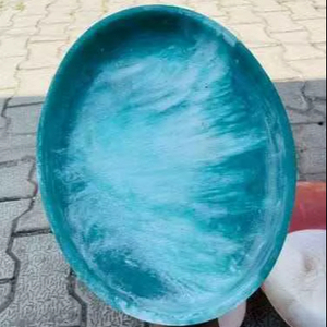 Plato de Servir de Resina Estilo Desierto Vintage, Diseño Personalizado, Apto para Lavavajillas, Ecológico, Moderno, Lujoso, Hecho a Mano, Duradero - Product Image 1