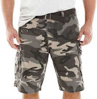 Short cargo kaki à 6 poches pour homme, demi-pantalon pour extérieur, été, entraînement, technique brodée, teinture unie, short de randonnée pour adulte