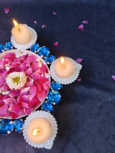 Diwali GOLD urli ชามสำหรับดอกไม้ลอยและเทียน - Product Image 3