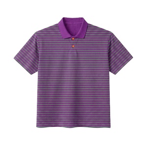 Polo pour homme à rayures rouges, 200 GSM, coton piqué de qualité supérieure, doux et respirant, broderie personnalisée, impression de logo, polos pour homme - Product Image 4