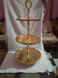 Venta al por mayor soporte de pastel de aluminio de 3 niveles para decoración de Bodas de mesa para fiestas y eventos - Product Image 4