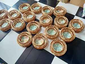 Bandeja flotante de ratán natural de Vietnam, bandeja redonda de ratán - Product Image 6