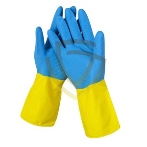 Gants de sécurité résistants à l'huile et aux coupures en nitrile double couche avec manches longues Style Tee - Product Image 1