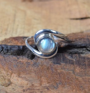 Labradorita 925 anillo de plata esterlina anillo de plata hecho a mano joyería de mujer anillo de plata de labradorita - Product Image 4