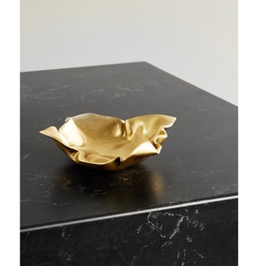 Bols à chocolat en aluminium texturé or Set de service métallique décoratif pour mariage et hôtels - Product Image 6