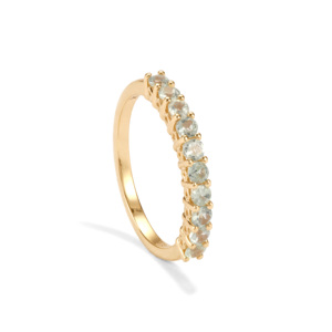 Anillo Ovalado Vintage de Alejandrita de 0.78ct en Oro de 9K con Baño de Rodio, Joyería de Alta Gama - Product Image 1