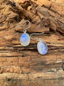 Boucles d'oreilles pendantes en pierre de lune faites à la main, argent sterling 925, bijoux en pierres précieuses pour femmes, cadeau en pierre naturelle - Product Image 6