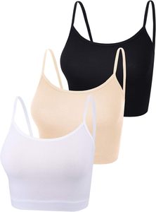 Camiseta sin Mangas de Mujer, Estilo Crop Top, Tejido de Punto Acanalado, Elástico, Informal, Básico, Ligero, para Uso Diario, Moderno, 100% - Product Image 4