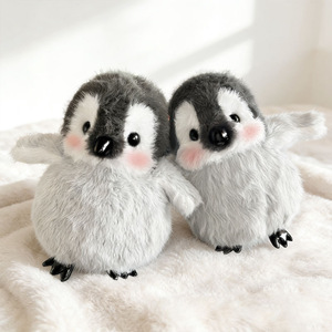 Peluche mignonne <span class=keywords><strong>de</strong></span> pingouin <span class=keywords><strong>empereur</strong></span> polaire <span class=keywords><strong>de</strong></span> 26 cm, peluche moelleuse, animal marin en peluche, poupée pingouin, cadeau romantique d'hiver, souvenir <span class=keywords><strong>de</strong></span> zoo - Product Image 2