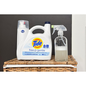 น้ำยาซักผ้าไทด์ ฟรีแอนด์เจนเทิล ชนิดน้ำ 93 ครั้ง (สูตรเข้มข้นใหม่) 45 ออนซ์ (แพ็ค 3 ขวด) - Product Image 5