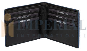 Classic Designer Genuine Leather Men's <b>Wallet</b> <b>Zipper</b> Closure Long Slim Waterproof Flowers Printed ID Window Cash Stylish - Product Image 3