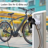 Adaptador EV Tipo 2 a Schuko 16A, Convertidor EVSE Portátil para Cargar Bicicletas Eléctricas/Scooters en Estaciones de Corriente Alterna