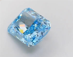 เพชรสังเคราะห์ CVD สีฟ้าสดใส 3.50 กะรัต ทรงเรเดียนท์ คัต คุณภาพเยี่ยม ความสะอาดระดับ VVS1  แบบหลวม  รับรองโดย IGI  สั่งทำพิเศษ - Product Image 4