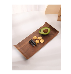 Bandeja de servicio de madera decorativa de lujo, plato de fruta usado de diseño moderno para cocina, bandeja de madera, diseño superior - Product Image 1