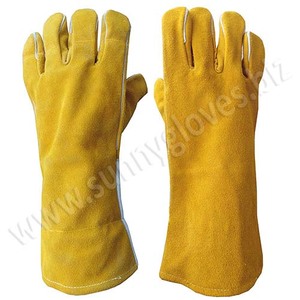 Guantes de Soldadura con Logotipo Personalizado, Guantes de Cuero para Hombre y Mujer, Protección Laboral de Alta Calidad, Mejores Guantes de Soldadura de Alta Seguridad - Product Image 3