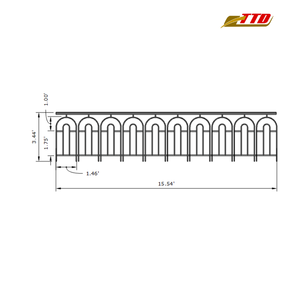 ราวระเบียงเหล็กดัดหรูหราการออกแบบทางศิลปะที่ทันสมัยสำหรับพื้นที่กลางแจ้งมีความปลอดภัยราวบันได - Product Image 6