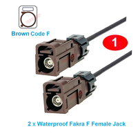 Câble Fakra étanche noir, connecteur Fakra F mâle-femelle avec fixation, faisceau de câbles de raccordement Fakra BEVOTOP, câble automobile