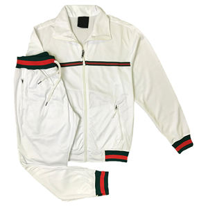 Conjunto de chándal transpirable con cremallera poliéster entrenamiento y ropa para correr ropa de hombre conjunto de ropa de abrigo Jogger chándales de dos piezas para hombre - Product Image 4