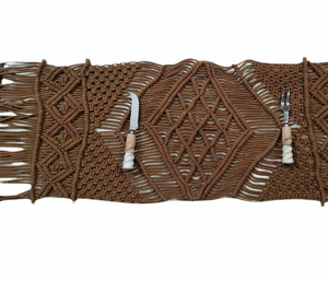 Handmade Anti-Slip Washable Cotton Table <b>Placemat</b> with Plant Pattern Eco-Friendly - Product Image 1