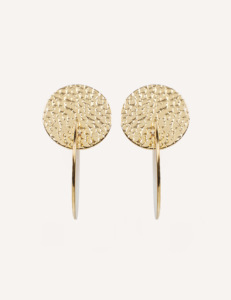 CUCOCUCA YFB E115 Gold Plated Stainless Steel Minimalist Drop/ Dangle Earrings simple design ideal for Spring Summer look - Product Image 1