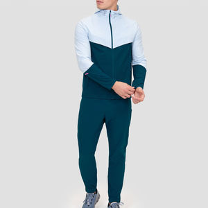 Conjunto de chándal deportivo de dos tonos para Hombre | Chaqueta cortavientos ligera y pantalones de Jogger para entrenamiento y ropa informal - Product Image 1
