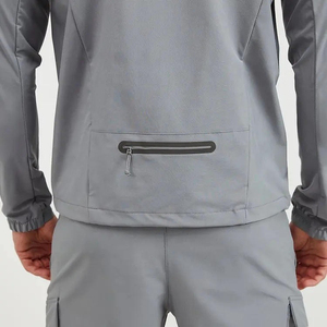 Vestes coupe-vent en softshell pour hommes de bonne qualité, imperméables, doublées, avec capuche, pour la randonnée, la course à pied, les vêtements de sport - Product Image 3