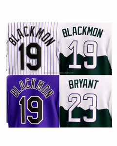 Chemises de baseball et de softball respirantes, à séchage rapide, anti-humidité, 100% polyester, personnalisables, unisexes, livraison immédiate, meilleure qualité - Product Image 2