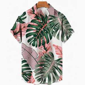 Camiseta hawaiana con estampado personalizado para hombre, ropa de playa relajante, con sublimación, gradiente, fabricación de camisas multicolor - Product Image 2