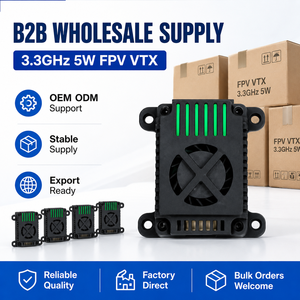 Transmisor de Video VTX FPV de 3.3GHz y 5W, Largo Alcance, Alta Potencia, con Ventilador Integrado para Drones FPV UAV - Product Image 6
