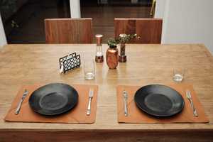 Handmade Luxury Leather <b>Place</b> <b>Mats</b> Waterproof Shock Proof Customizable Options for Kitchen Dining Room Hotels Daily Use LPM-0003 - Product Image 5