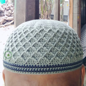 Recién llegado Yamani embose gorra de oración musulmana con bordado Boutique diseño de ganchillo algodón sombrero islámico para hombres - Product Image 4