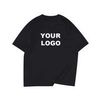 T-shirt de streetwear Boxy en détresse pour hommes, avec logo personnalisé, été 300g, poids lourd, motif imprimé tricoté en coton 100%