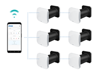 Ventilateur de récupération de chaleur flexible et moderne BSK Zephyr Mini WiFi, contrôlé par application IR, pour hôtel, atelier, salle de bain, cuisine, salon