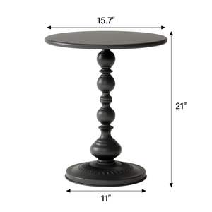 Mesa de centro de madera y base metálica al por mayor Mesa Redonda única de diseño moderno Uso de mesa para sala de estar y hogar a precio barato - Product Image 2