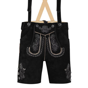ÚLTIMAS PANTALONES DE CUERO TRADICIONALES BAVARIOS ANTIK TRACHTEN PARA HOMBRE, OKTOBERFEST, PANTALONES DE CUERO CORTOS 2026 - Product Image 1