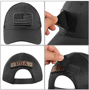Gorra de Béisbol Táctica Deportiva de Mezclilla Personalizada de Algodón de Alta Calidad al por Mayor, Ajustable, Transpirable, Impermeable, Unisex, 3D - Product Image 2