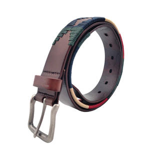 Cinturón Deportivo de Cuero con Bordado a Mano y Logotipo Personalizado, Ropa Ecuestre, Ropa Deportiva para Jinetes, OEM ODM - Product Image 2